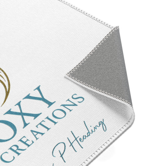 Area Rug — Epoxy Art Creations Logo Decorative Floor Mat