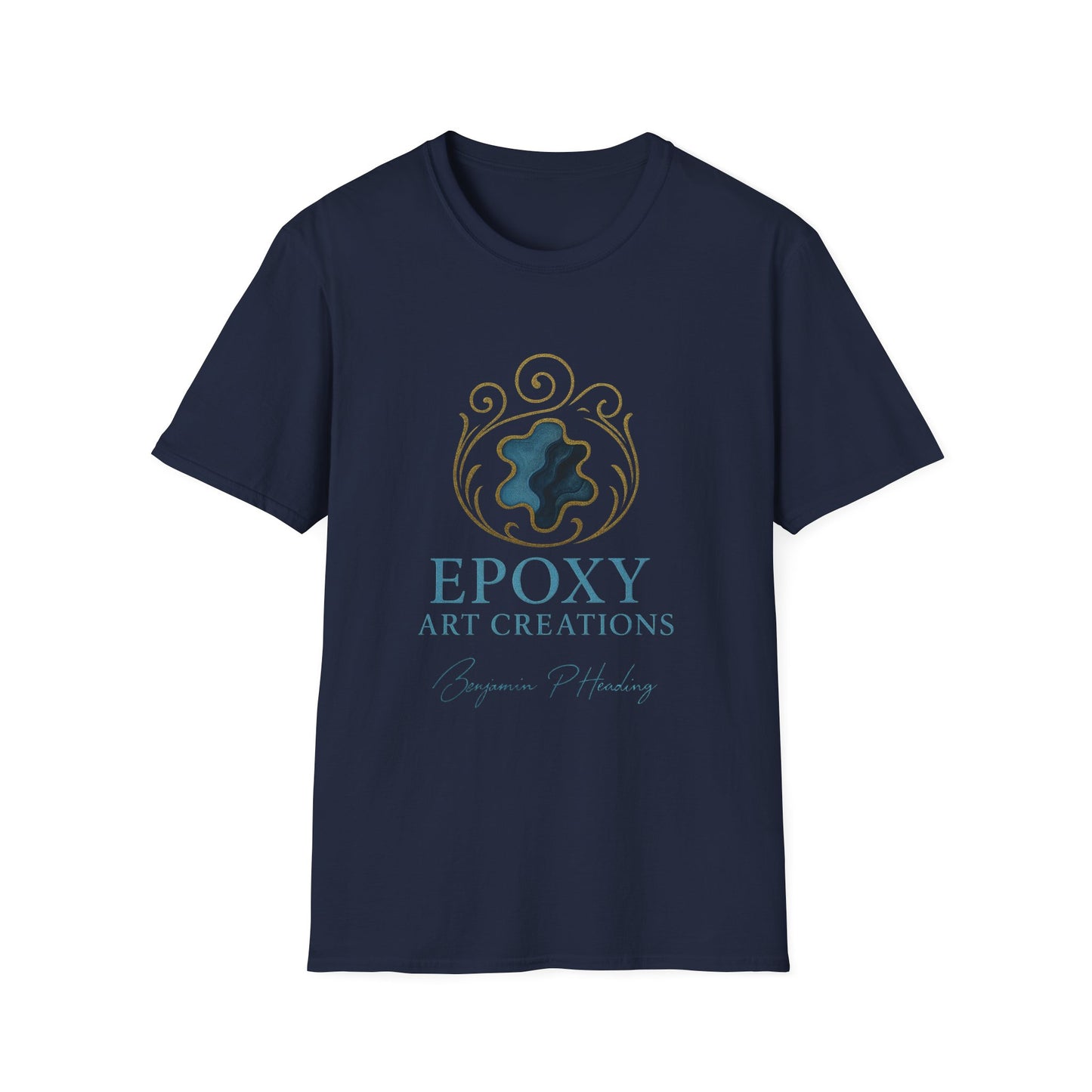 Artisan Epoxy Creations T-Shirt, Unique Gift, Craft Lover Tee, Casual Wear, Art Enthusiast Shirt