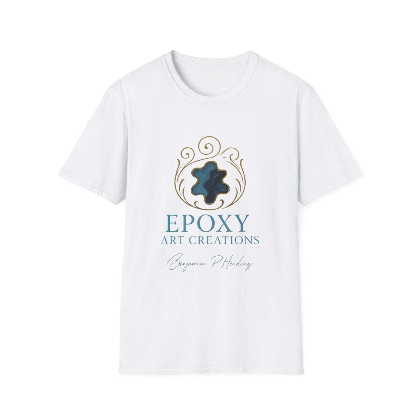 Artisan Epoxy Creations T-Shirt, Unique Gift, Craft Lover Tee, Casual Wear, Art Enthusiast Shirt
